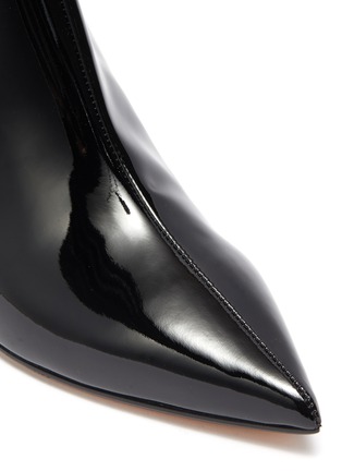 Detail View - Click To Enlarge - ALCHIMIA DI BALLIN - 'Libra' cutout triangle patent leather ankle boots