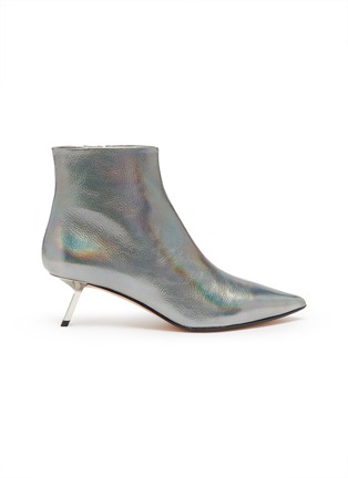 Main View - Click To Enlarge - ALCHIMIA DI BALLIN - 'Quake' holographic leather ankle boots