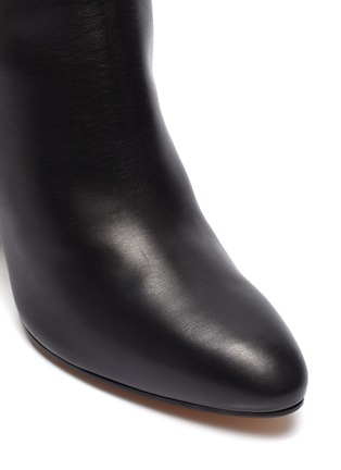 Detail View - Click To Enlarge - ALCHIMIA DI BALLIN - Angular heel thigh high leather boots