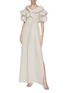 Figure View - Click To Enlarge - LEAL DACCARETT - 'Anastasia' twisted front puff sleeve maxi dress