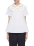 Main View - Click To Enlarge - LEAL DACCARETT - 'Brilliante' layered collar short sleeve top