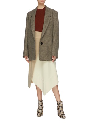 Figure View - Click To Enlarge - EQUIL - Contrast seam cashmere sweater