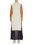 Main View - Click To Enlarge - EQUIL - Side slit mock neck poncho