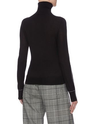 Back View - Click To Enlarge - EQUIL - Contrast stitch turtleneck top