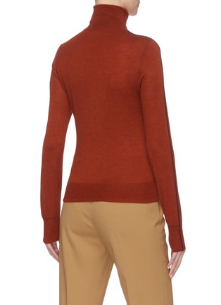Back View - Click To Enlarge - EQUIL - Contrast stitch turtleneck top