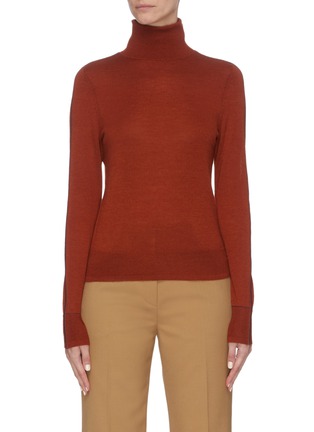 Main View - Click To Enlarge - EQUIL - Contrast stitch turtleneck top