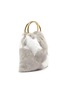 Detail View - Click To Enlarge - SIMONETTA RAVIZZA - 'Furrsac' ring handle star print mink fur sac bag
