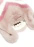 Detail View - Click To Enlarge - SIMONETTA RAVIZZA - 'Furrissima Baby' chevron stripe mink fur sac bag
