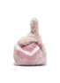 Main View - Click To Enlarge - SIMONETTA RAVIZZA - 'Furrissima Baby' chevron stripe mink fur sac bag