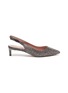 Main View - Click To Enlarge - PEDDER RED - 'Taleen' strass glitter slingback pumps