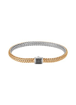 Main View - Click To Enlarge - JOHN HARDY - 'Classic Chain Tiga' spinel 18k gold sterling silver reversible bracelet