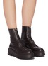 Figure View - Click To Enlarge - THE ROW - Zip leather platform boots