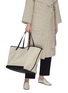 Figure View - Click To Enlarge - THE ROW - 'Park XL' contrast trim canvas tote