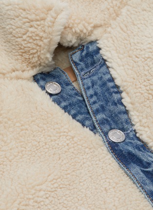  - GRLFRND - 'Miya' shearling panel denim jacket