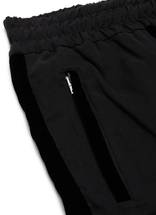  - AMIRI - 'Commando' drawcord cuff patchwork velvet pants