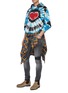 Figure View - Click To Enlarge - AMIRI - Heart print tie dye hoodie