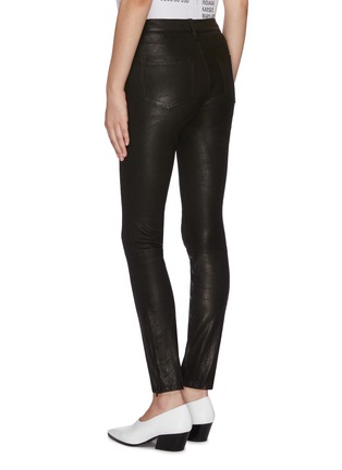 Back View - Click To Enlarge - J BRAND - Zip cuff lambskin leather pants