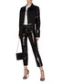 Figure View - Click To Enlarge - J BRAND - 'Ruby' sequin cropped cigarette jeans