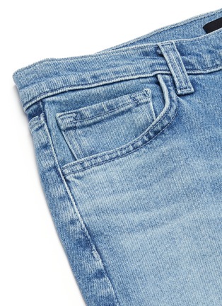  - J BRAND - 'Selena' frayed cuff cropped boot cut jeans
