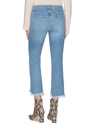 Back View - Click To Enlarge - J BRAND - 'Selena' frayed cuff cropped boot cut jeans