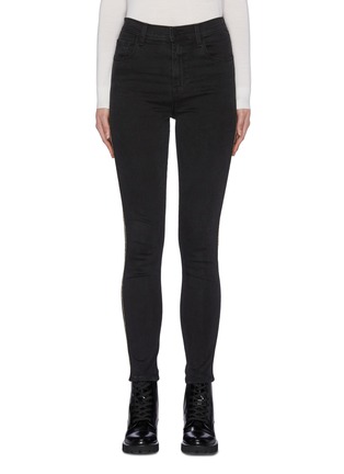 Main View - Click To Enlarge - J BRAND - 'Leenah' contrast outseam cropped skinny jeans