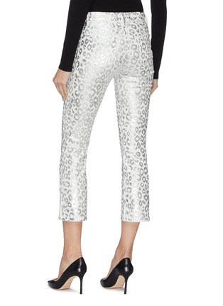 Back View - Click To Enlarge - J BRAND - 'Selena' Cropped Leopard-print Skinny Jeans
