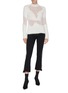 Figure View - Click To Enlarge - MOTHER - 'The Insider Crop Step Fray' stripe outseam jeans