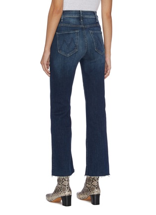 Back View - Click To Enlarge - MOTHER - 'The Hustler' frayed cuff flared jeans