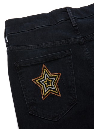  - MOTHER - 'The High Waisted Looker' star embroidered skinny jeans