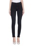 Main View - Click To Enlarge - MOTHER - 'The High Waisted Looker' star embroidered skinny jeans