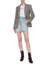 Figure View - Click To Enlarge - MOTHER - 'The Double Dart' Denim Mini Skirt