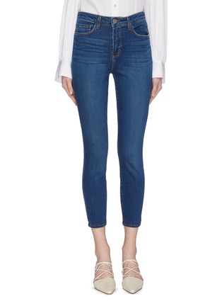 Main View - Click To Enlarge - L'AGENCE - 'Margot' cropped skinny jeans