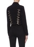Back View - Click To Enlarge - L'AGENCE - 'Aria' safety pin cropped denim jacket