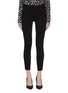 Main View - Click To Enlarge - L'AGENCE - 'Margot' velvet outseam cropped skinny jeans