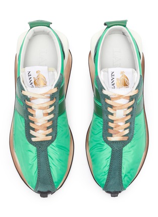 Detail View - Click To Enlarge - LANVIN - 'Bumper' lace up leather running sneakers