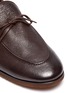 Detail View - Click To Enlarge - HENDERSON - Latex tie leather loafers