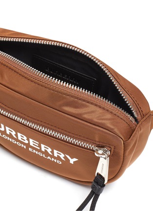 Detail View - Click To Enlarge - BURBERRY - 'Cannon' logo print bum bag