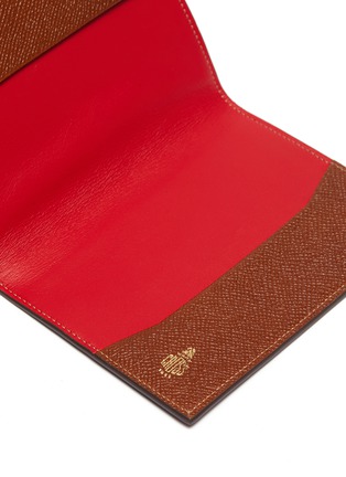 Detail View - Click To Enlarge - MARK CROSS - Logo print leather passport cover