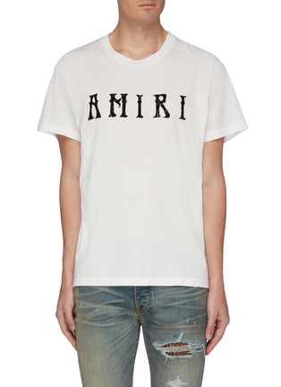 Main View - Click To Enlarge - AMIRI - 'Hippie' Logo Print T-shirt