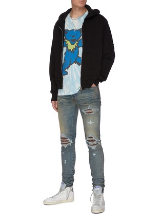 Figure View - Click To Enlarge - AMIRI - 'Grateful Dead Bear' Graphic Print Tie Dye T-shirt