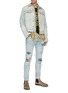 Figure View - Click To Enlarge - AMIRI - 'MX1' tie dye underlay skinny jeans