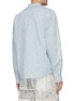 Back View - Click To Enlarge - AMIRI - Pleated front chambray tuxedo shirt