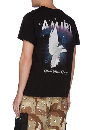 Back View - Click To Enlarge - AMIRI - 'Rainbow Dove' Graphic Print T-shirt