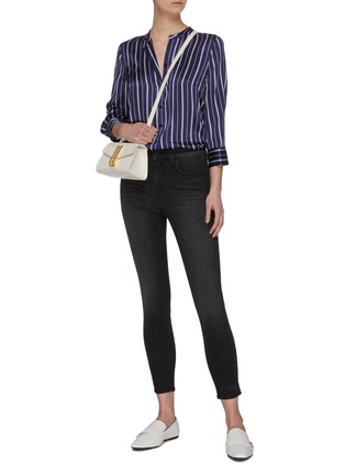 Figure View - Click To Enlarge - L'AGENCE - 'Aoki' stripe silk blouse