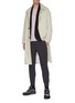 Figure View - Click To Enlarge - ATTACHMENT - Shawl lapel single button cardigan