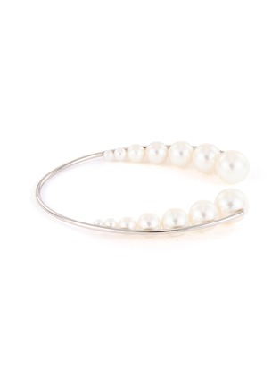 Main View - Click To Enlarge - TASAKI - 'Shell' freshwater pearl platinum bracelet