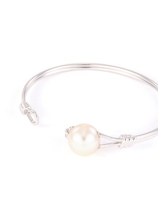 Detail View - Click To Enlarge - TASAKI - 'Knot' freshwater pearl 18k white gold cuff