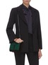 Front View - Click To Enlarge - SAINT LAURENT - 'Kate' sequin embellished crossbody bag