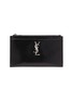 Main View - Click To Enlarge - SAINT LAURENT - 'Monogramme' lizard embossed patent leather pouch