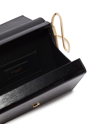 Detail View - Click To Enlarge - SAINT LAURENT - 'Kate' tassel embossed patent leather box bag